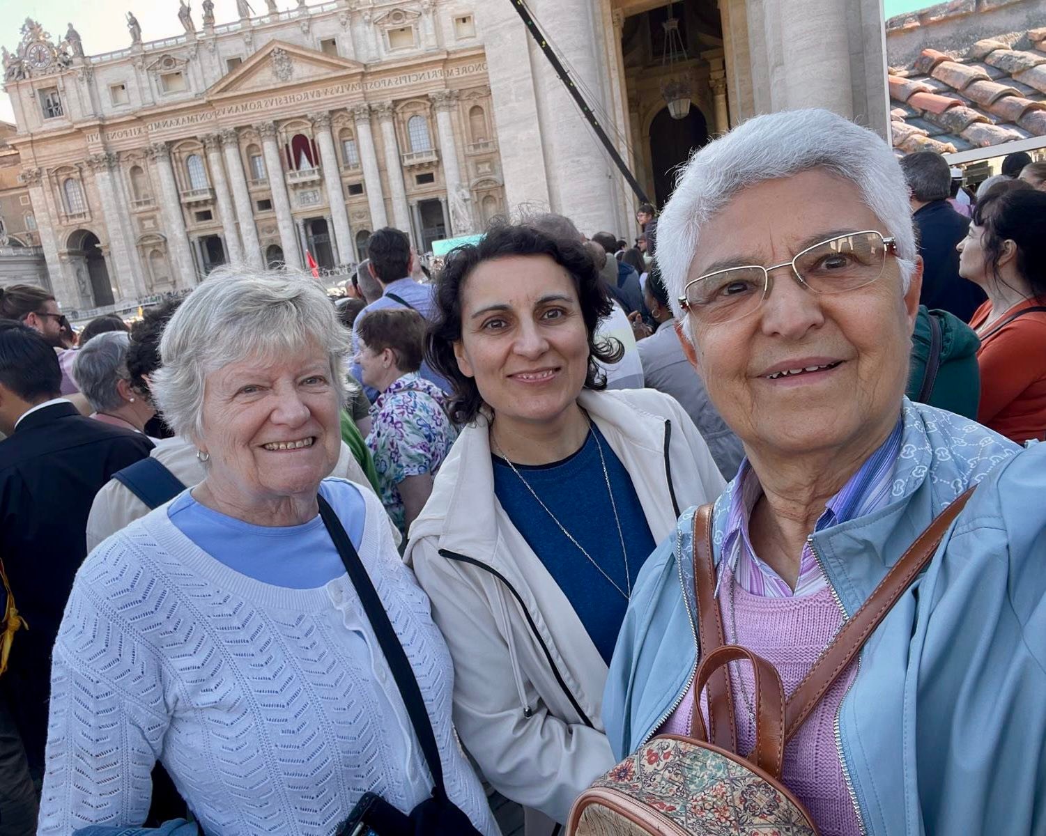 Sr. Joanne Safian, RSHM, from the Eastern American Area, joins Sr. Ana ...