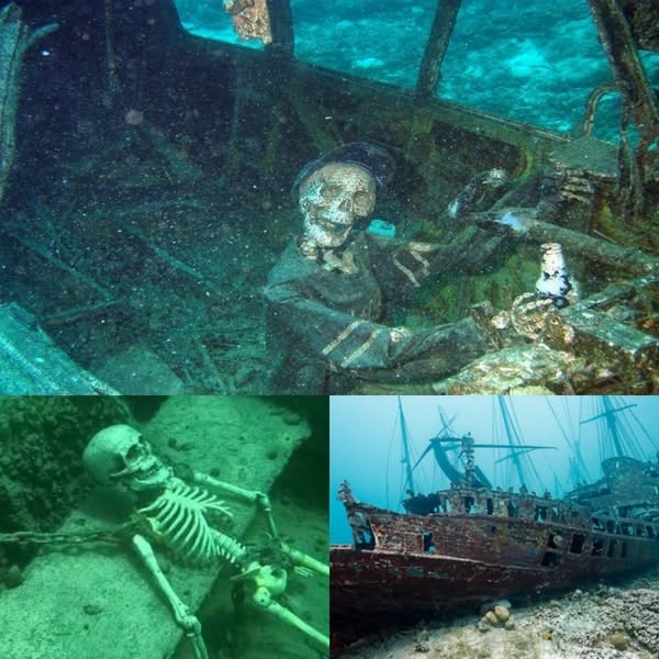 A mysterious shipwreck measuring over 200 feet long has been found