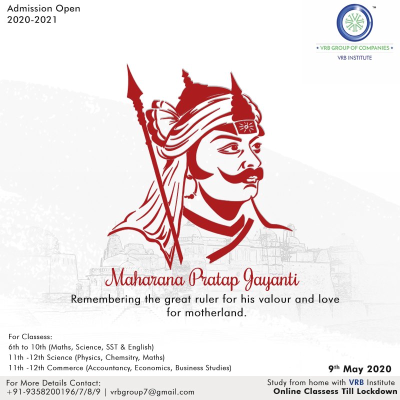 VRB Institute - On the occasion of #MaharanaPratapJayanti let us ...