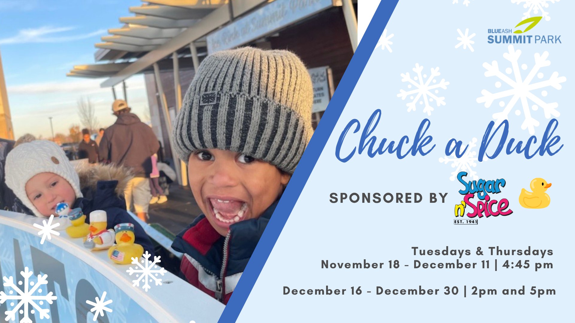 Chuck a Duck at the Ice Rink at Summit Park