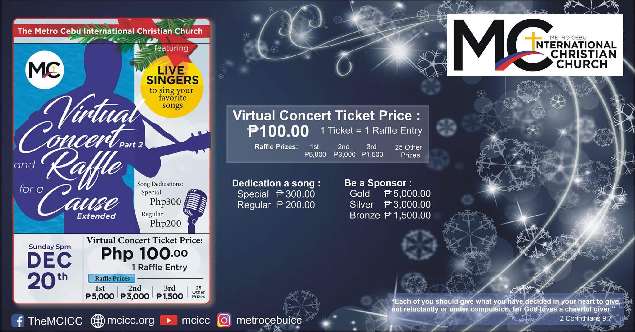 Virtual Concert and Raffle for a Cause