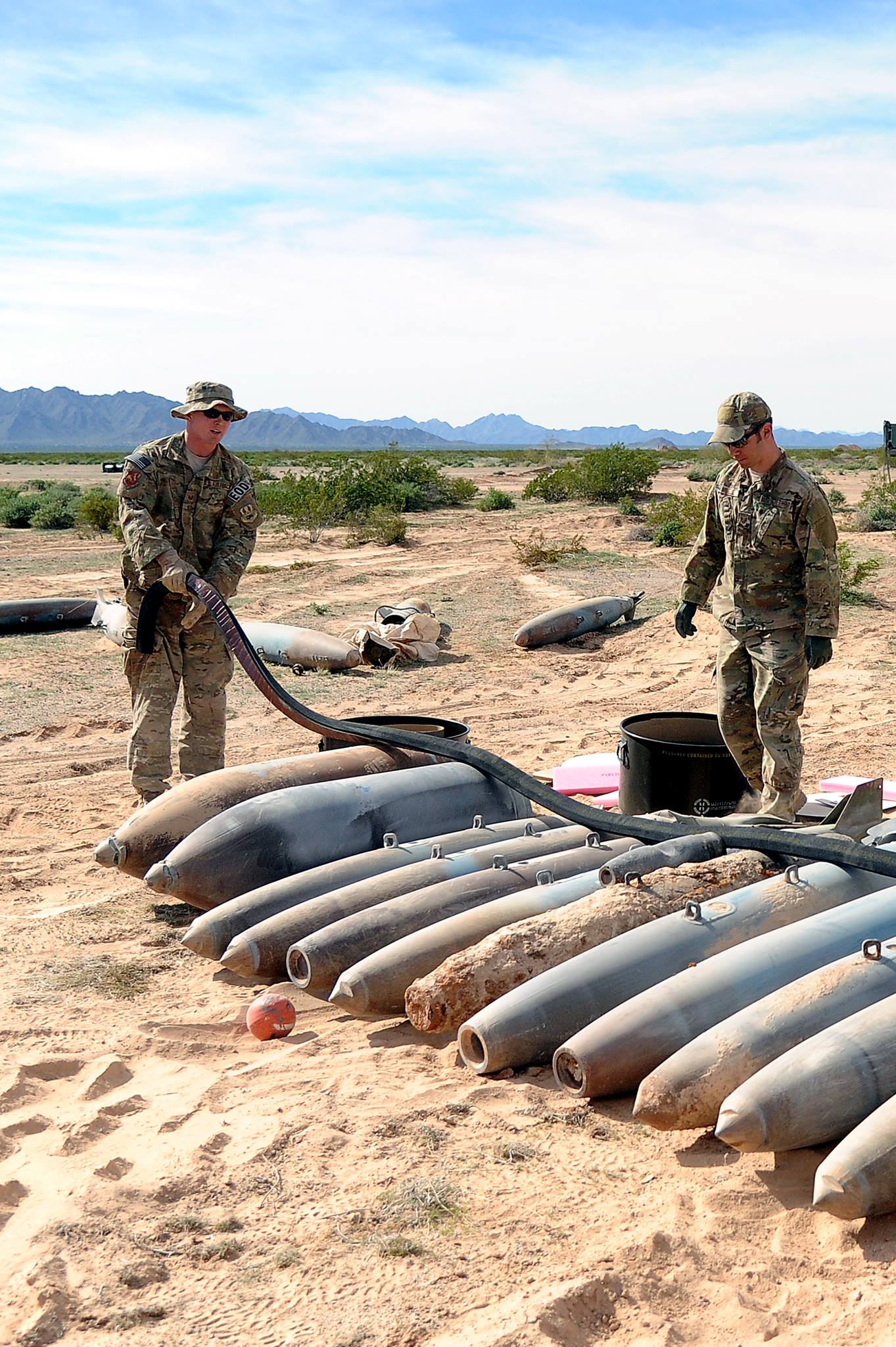 Luke - EOD clears range ... Staff Sgt. Zachary Holschuh, left, 56th ...