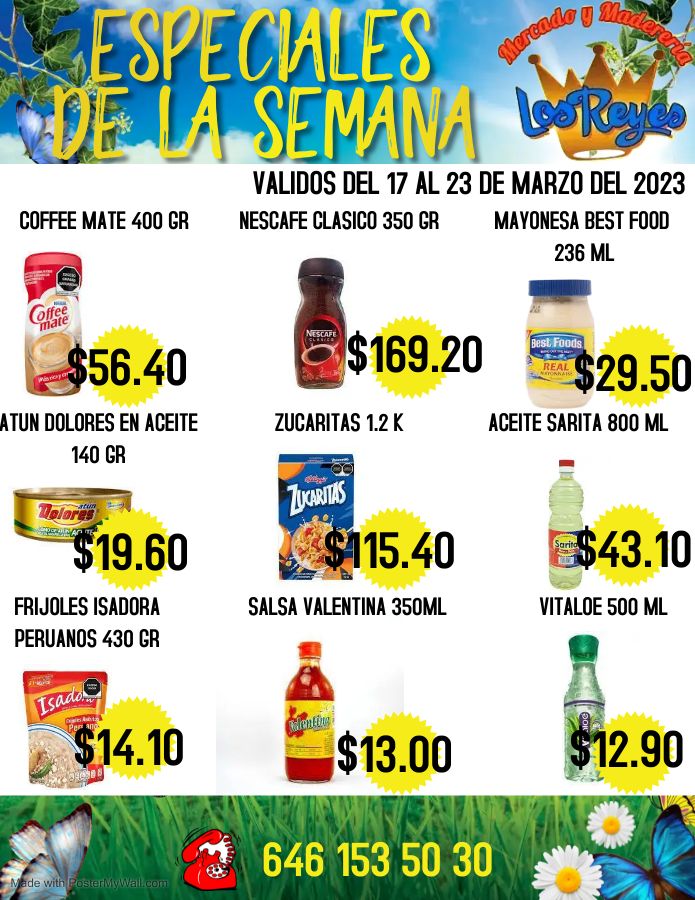 📣📣ESPECIALES DE LA... - Mercado y Maderería Los Reyes | Facebook