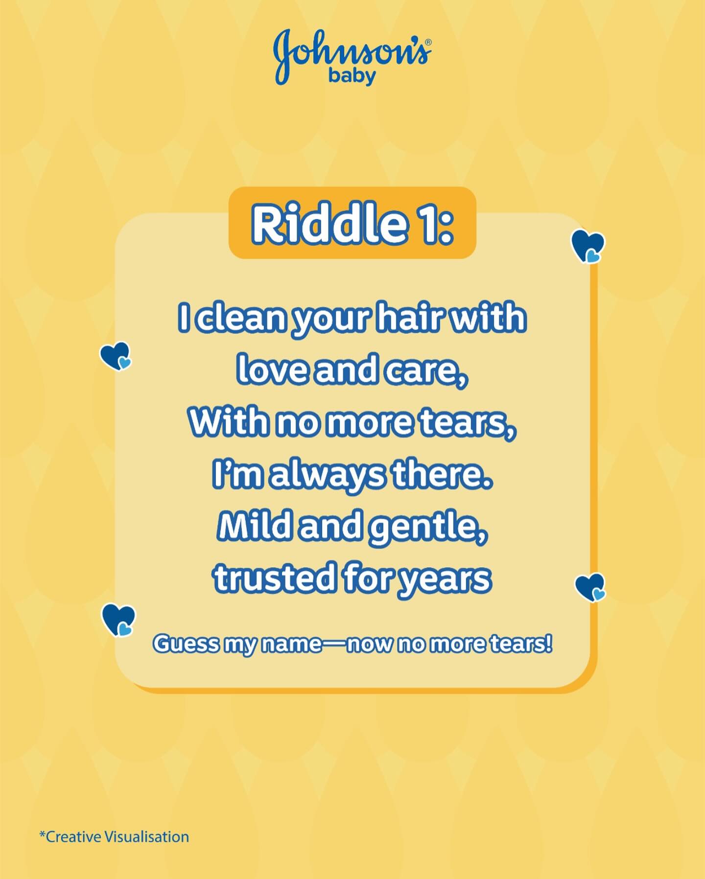 JOHNSON'S baby - Riddle time! Can you guess this gentle favorite that ...