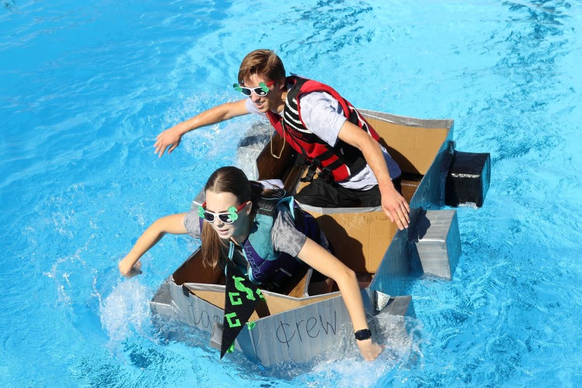 🏊POOLAPALOOZA CARDBOARD BOAT RACES! Richfield Poolapalooza Cardboard ...
