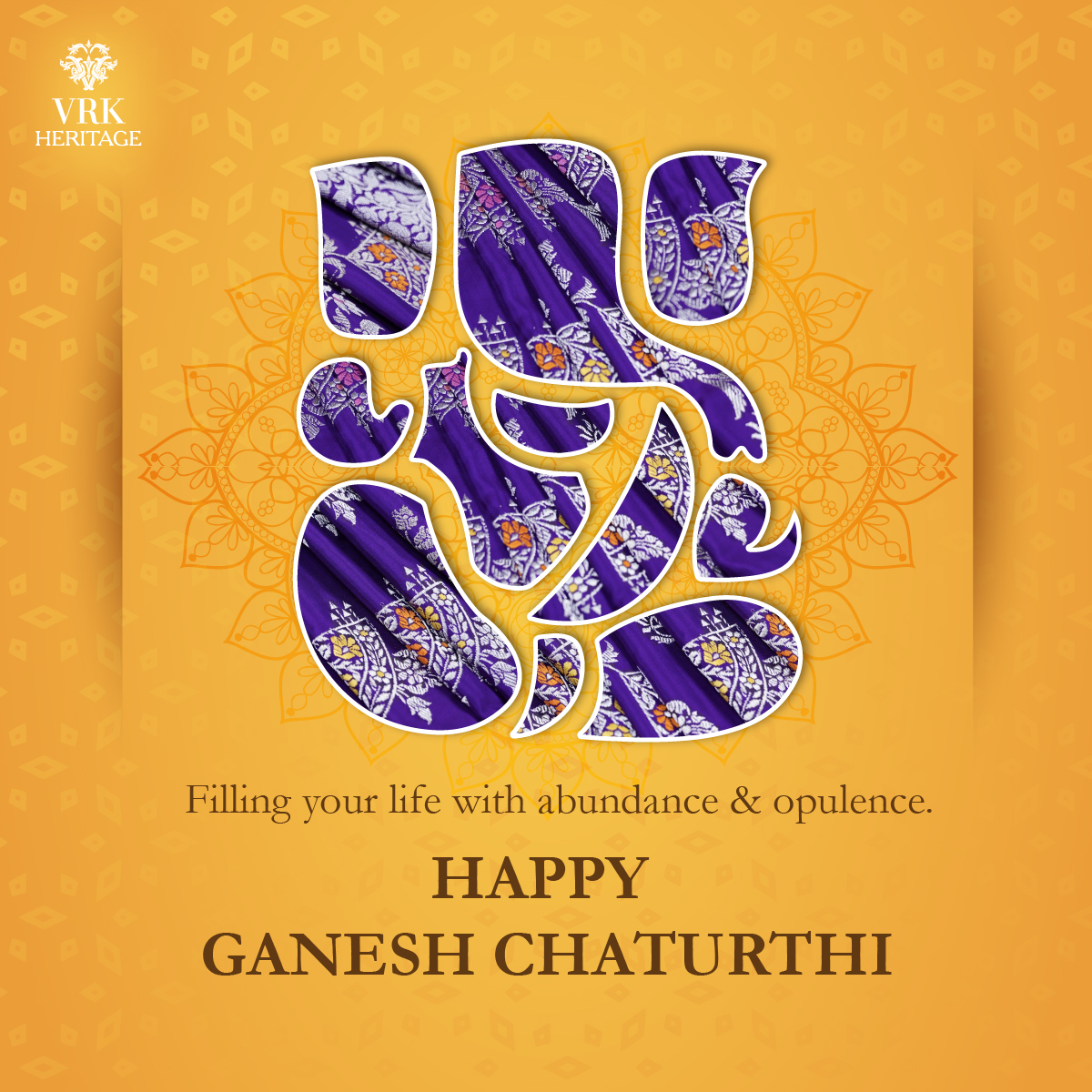 VRK Heritage - Let Lord Ganesha, the embodiment of wisdom...