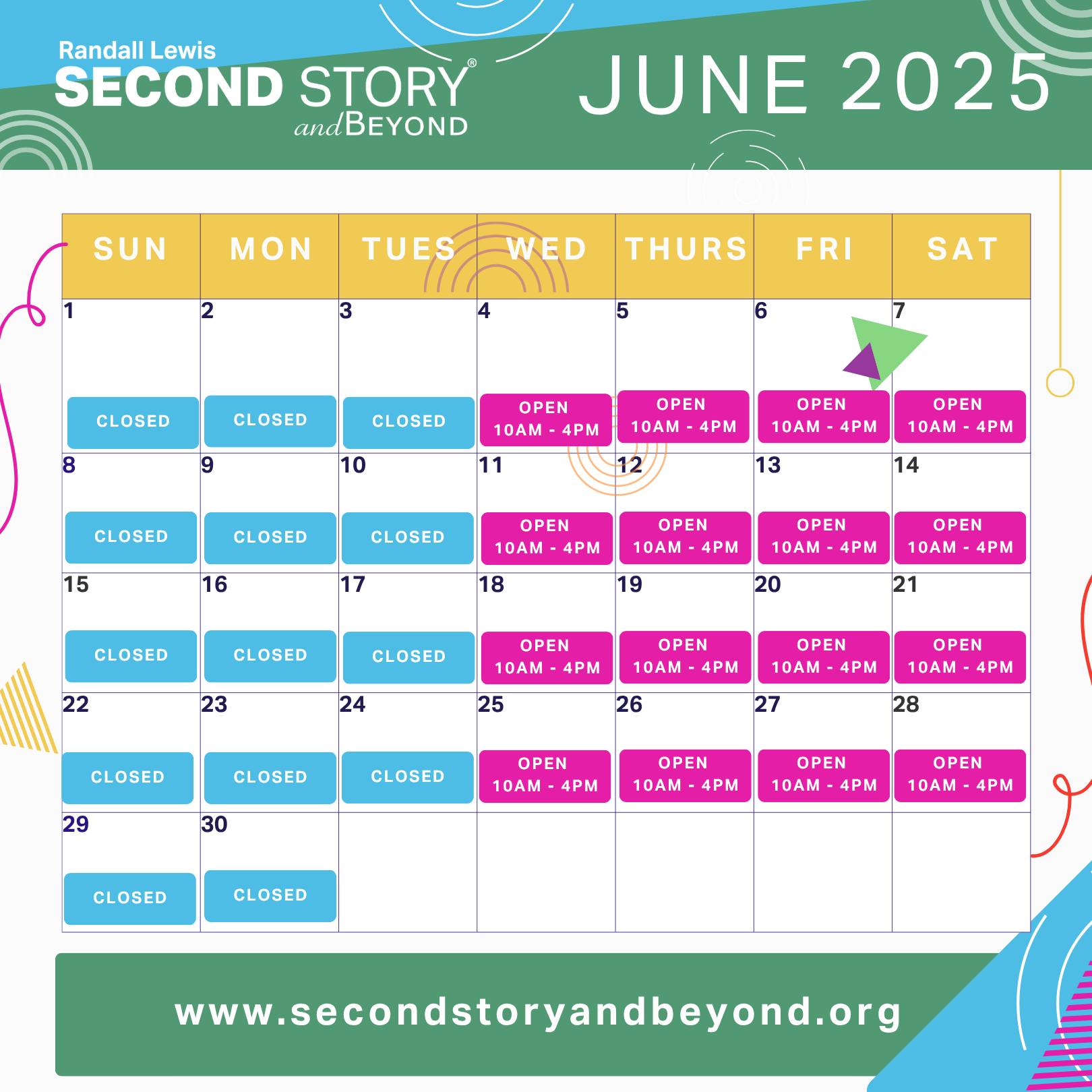 Second - ☀️ Our June hours are here! 📅 We’re open for summer fun ...