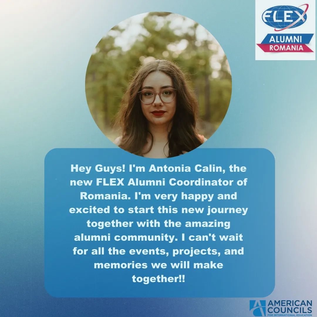 FLEX - ️NEW ALUMNI COORDINATOR ️ Antonia Calin is our new FLEX Alumni ...