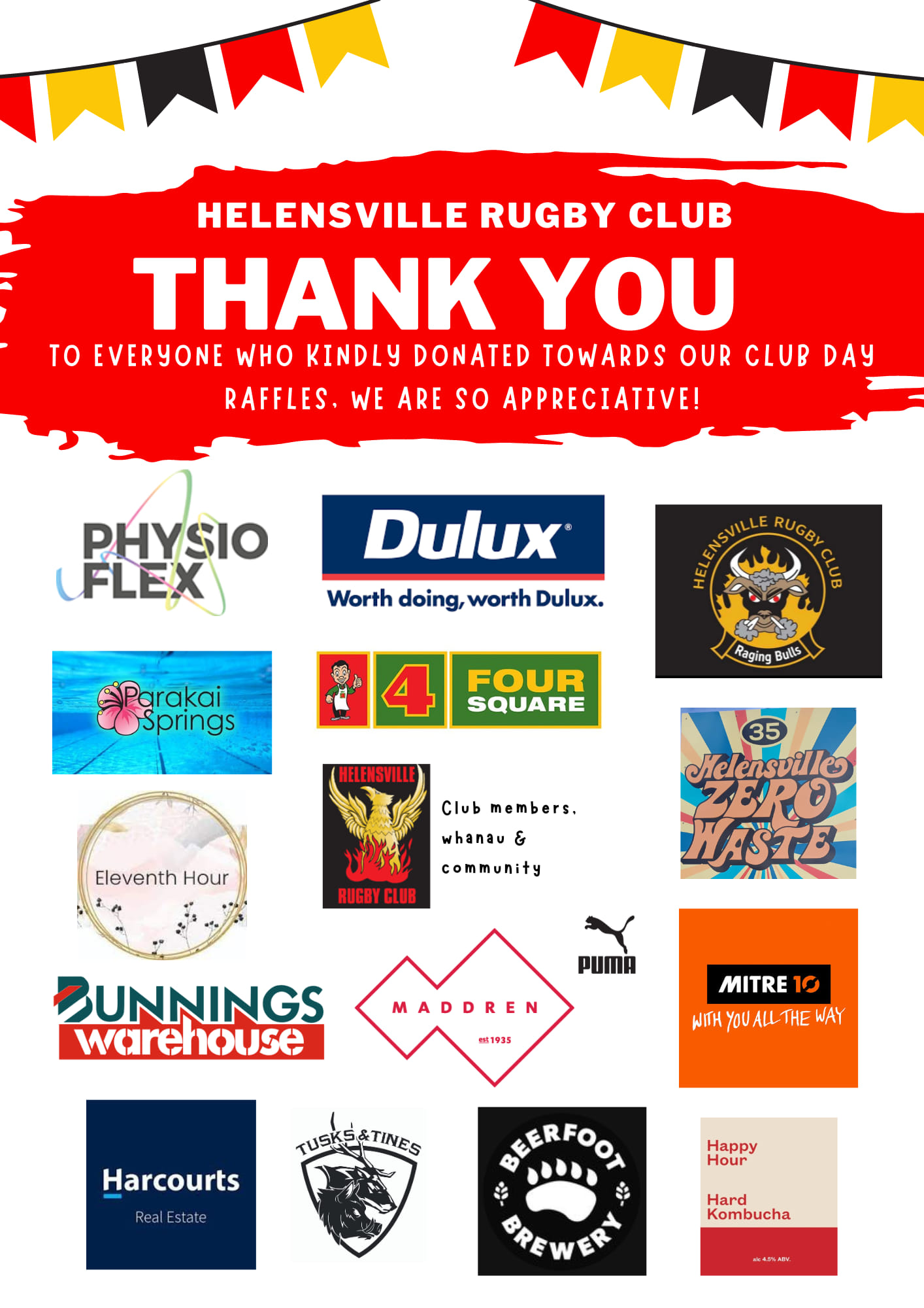 🇩🇪 HLV CLUB DAY RAFFLES 🇩🇪... - Helensville Rugby Club