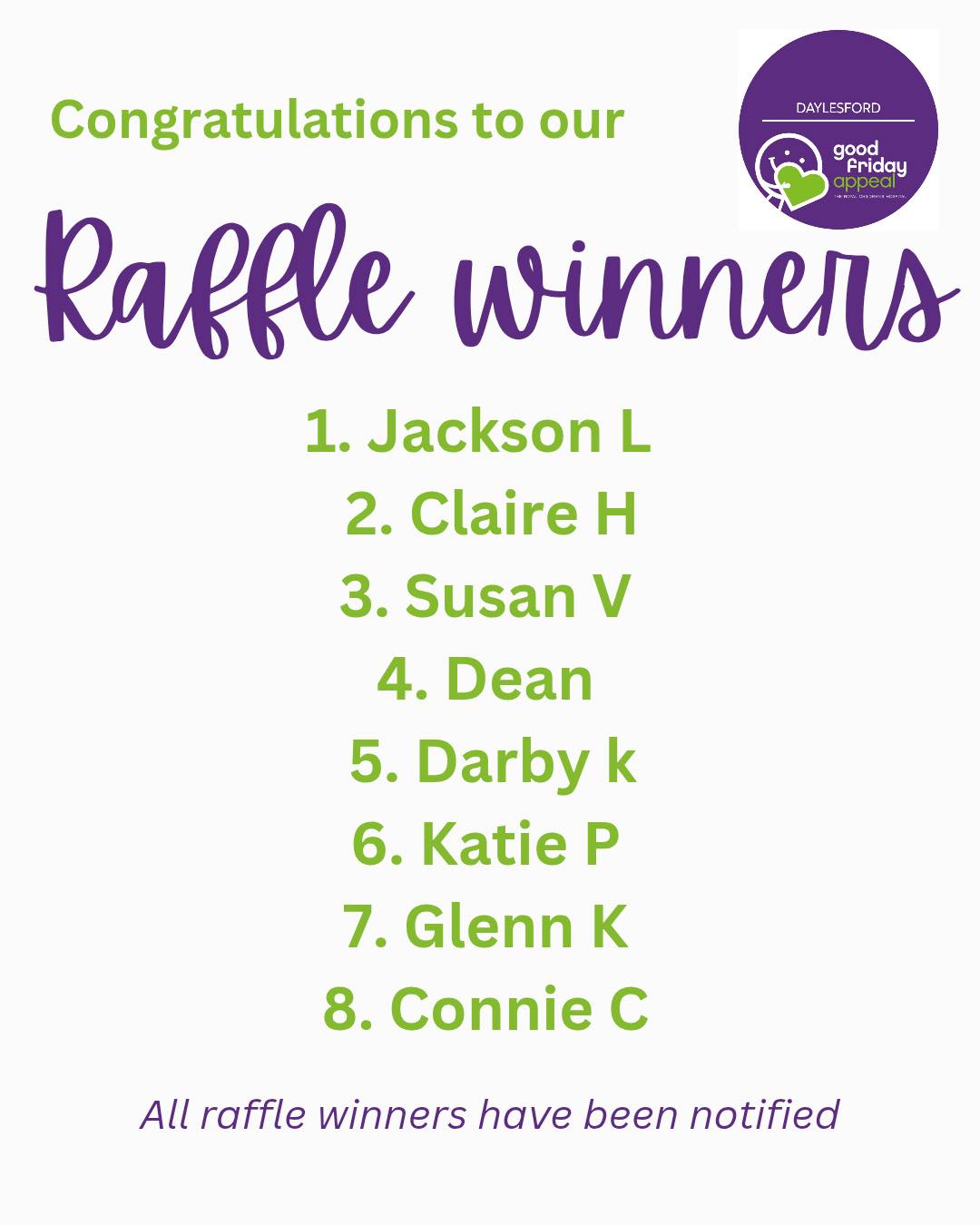 💜💚 A huge... - Good Friday Appeal - Daylesford & surrounds | Facebook