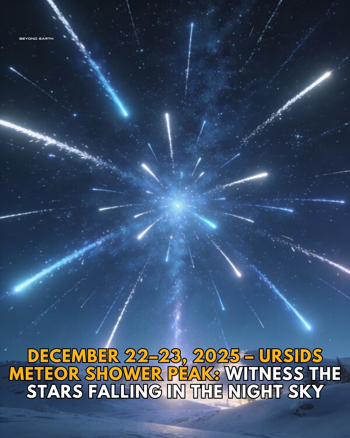 Timeless - 🌠💥 DECEMBER 22–23, 2025 – URSIDS METEOR SHOWER PEAK: WITNESS ...