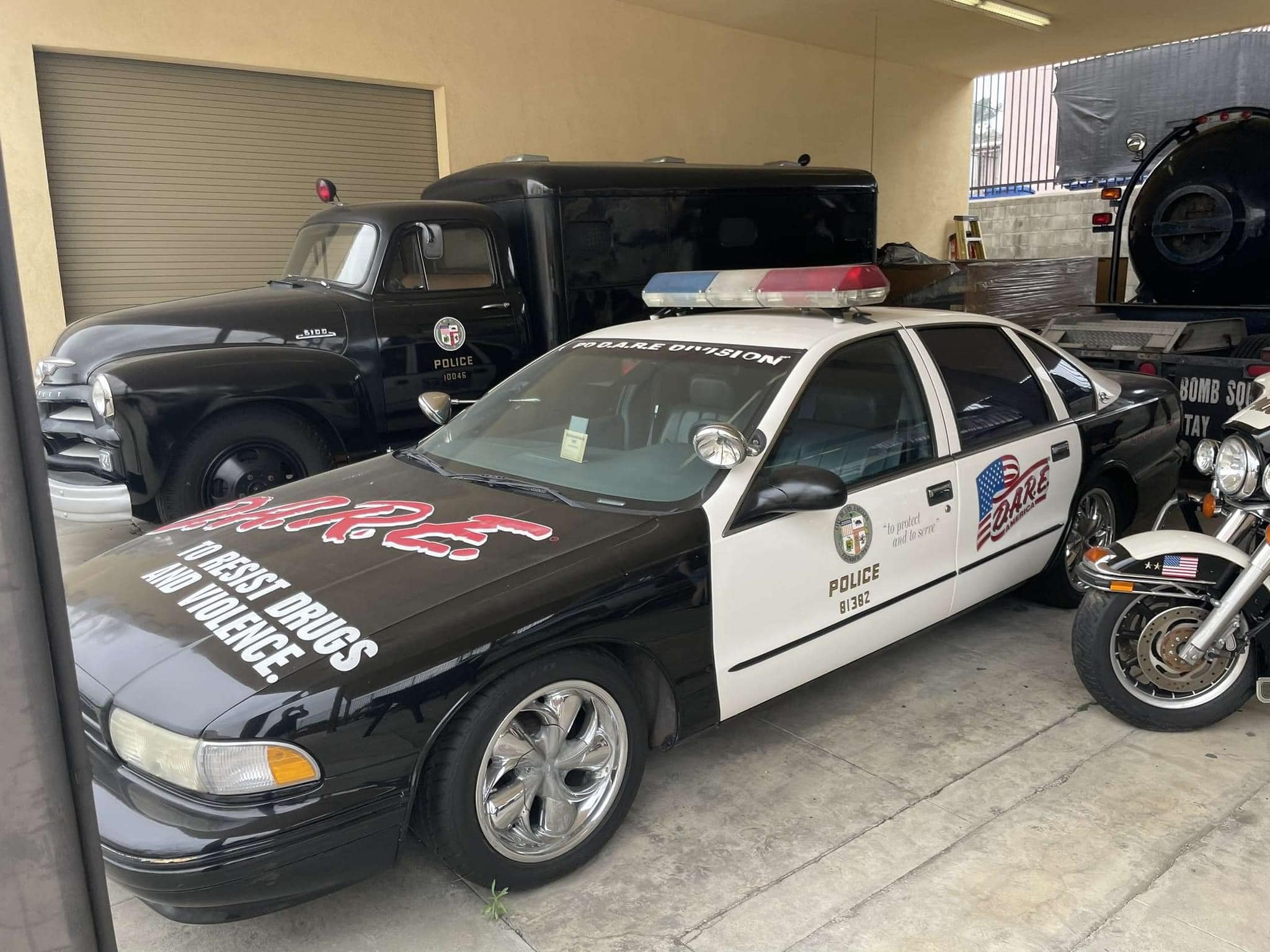 Los Angeles Police Dare Car. Impala SS. LAPD Museum