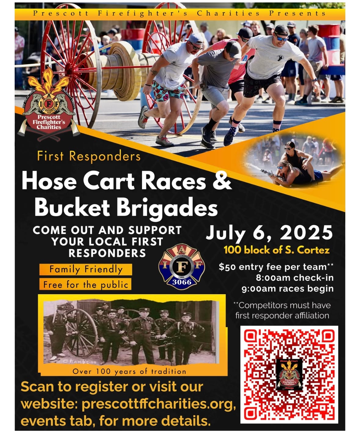 Prescott - 🚒 Registration is OPEN for the 2025 Hose Cart Races! 🚒 Get ...