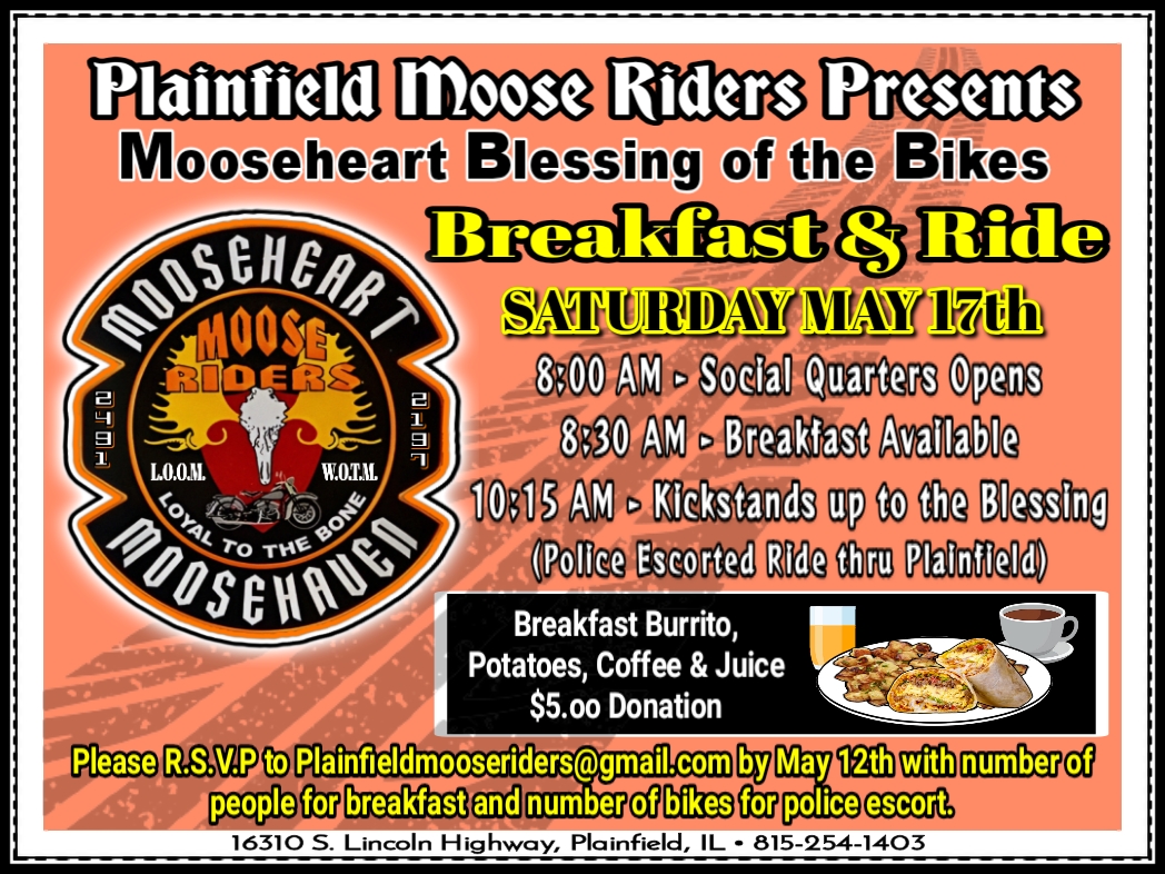 Blessing of the Bikes Breakfast & Ride to Mooseheart