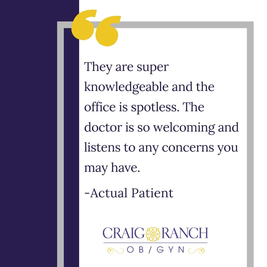 When our patients are happy, we’re... - Craig Ranch Ob/gyn | Facebook