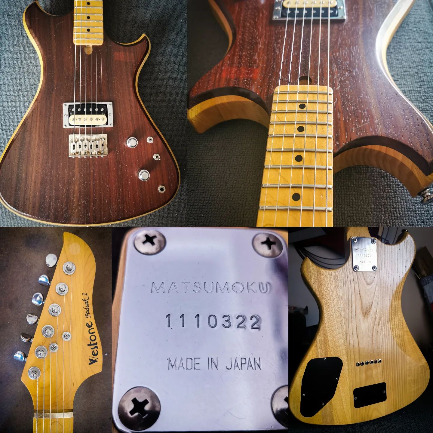 Westone Paduak guitar version 2