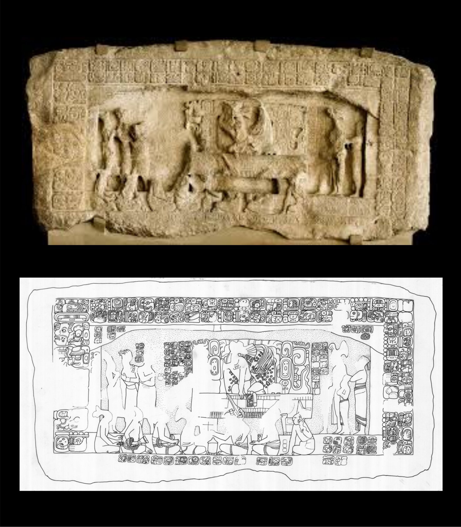 El Dintel 3 de Piedras... - El abc de los jeroglíficos mayas