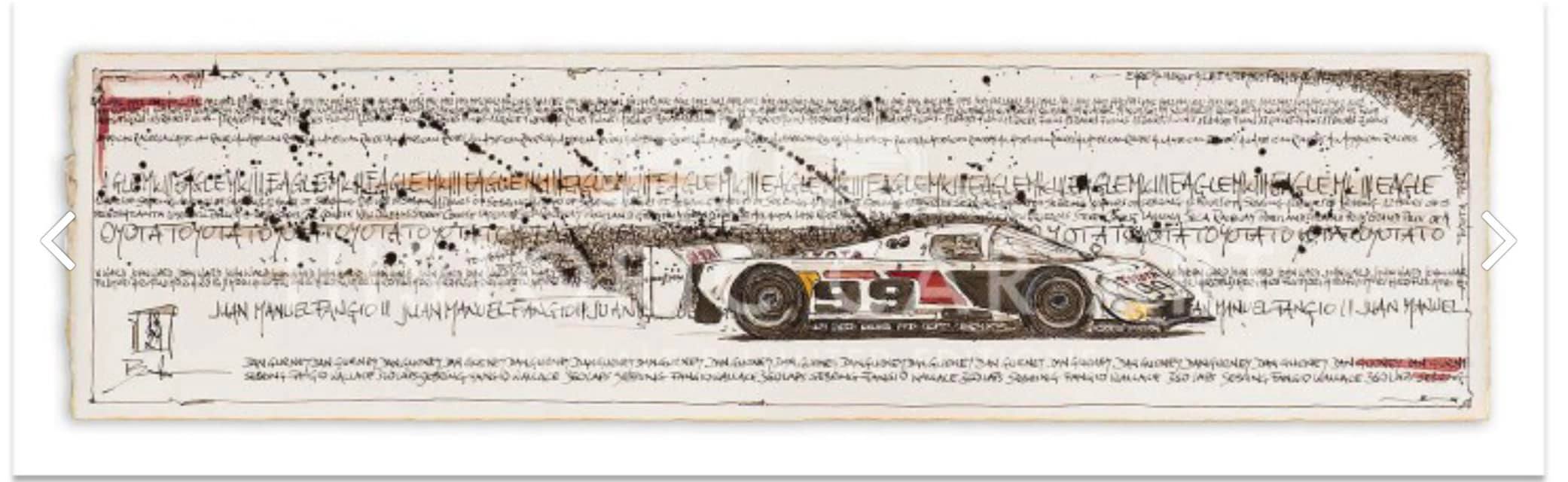 One of my recent artworks with some links into Sebring… The Toyota