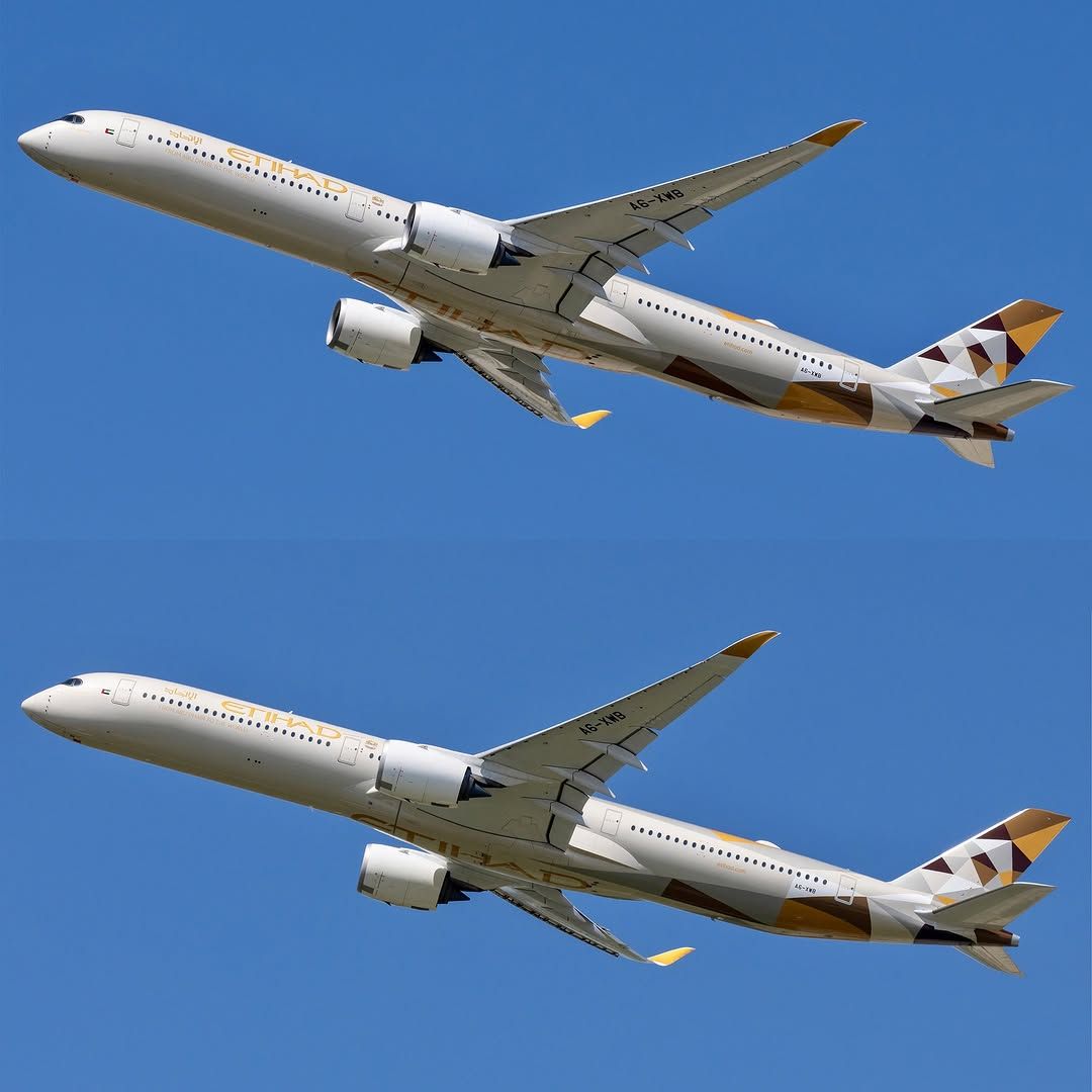 Airbus A350-1000 of Etihad Airways the Year of the Fiftieth livery