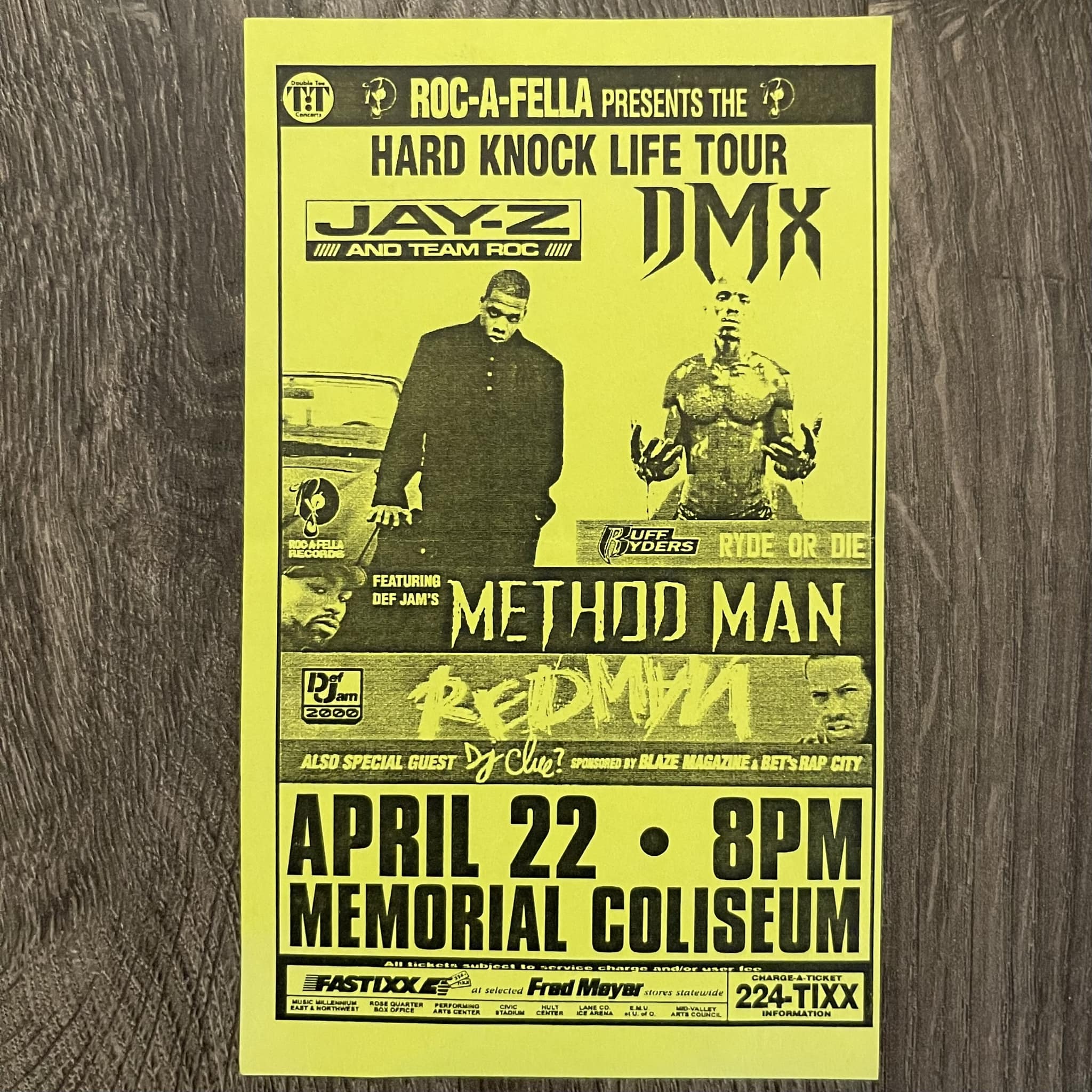 Hard Knock Life tour flyer. 1999.