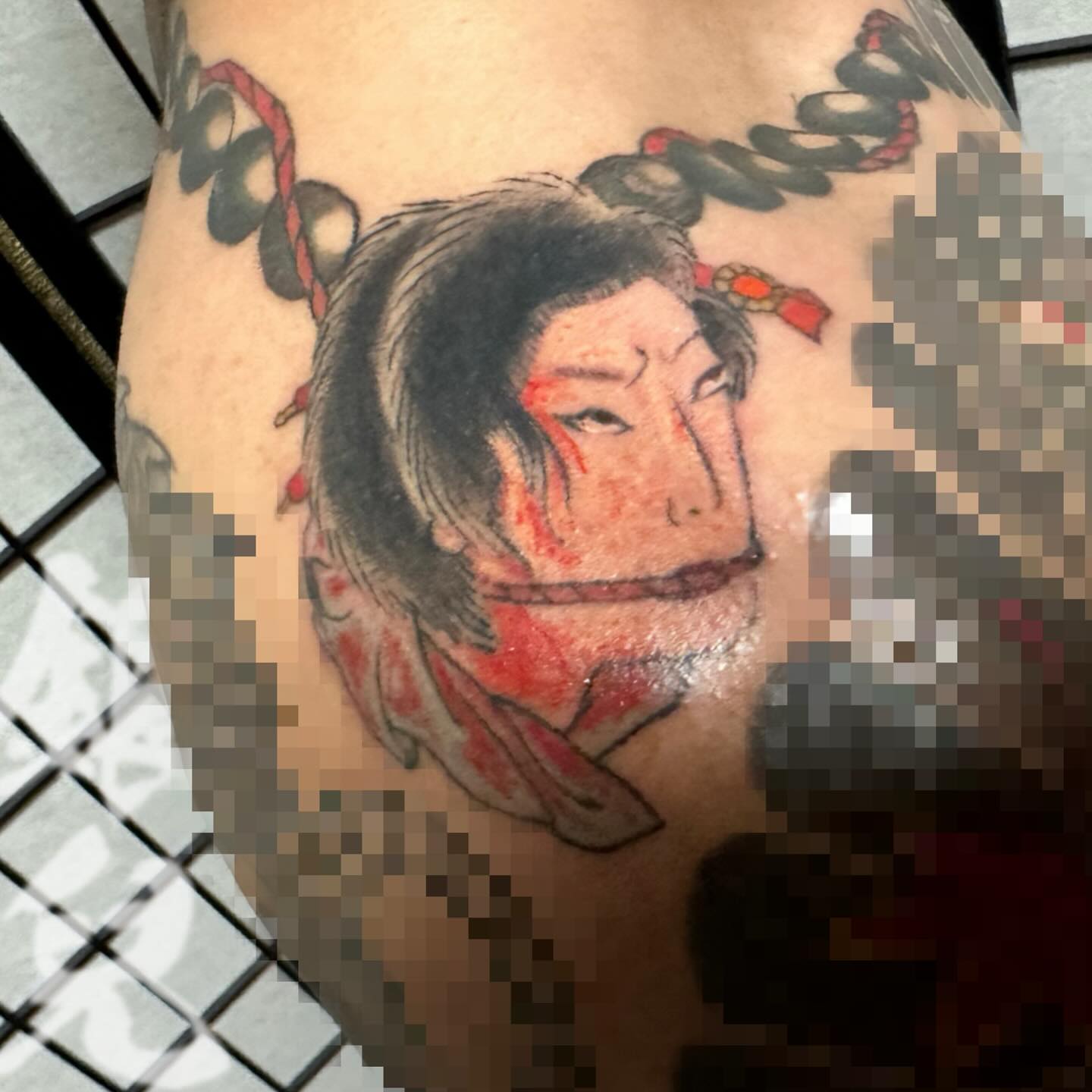 浮世絵 生首 ukiyo-e namakubi 遊女 yu-ujo #tattoo #irezumi #和彫り