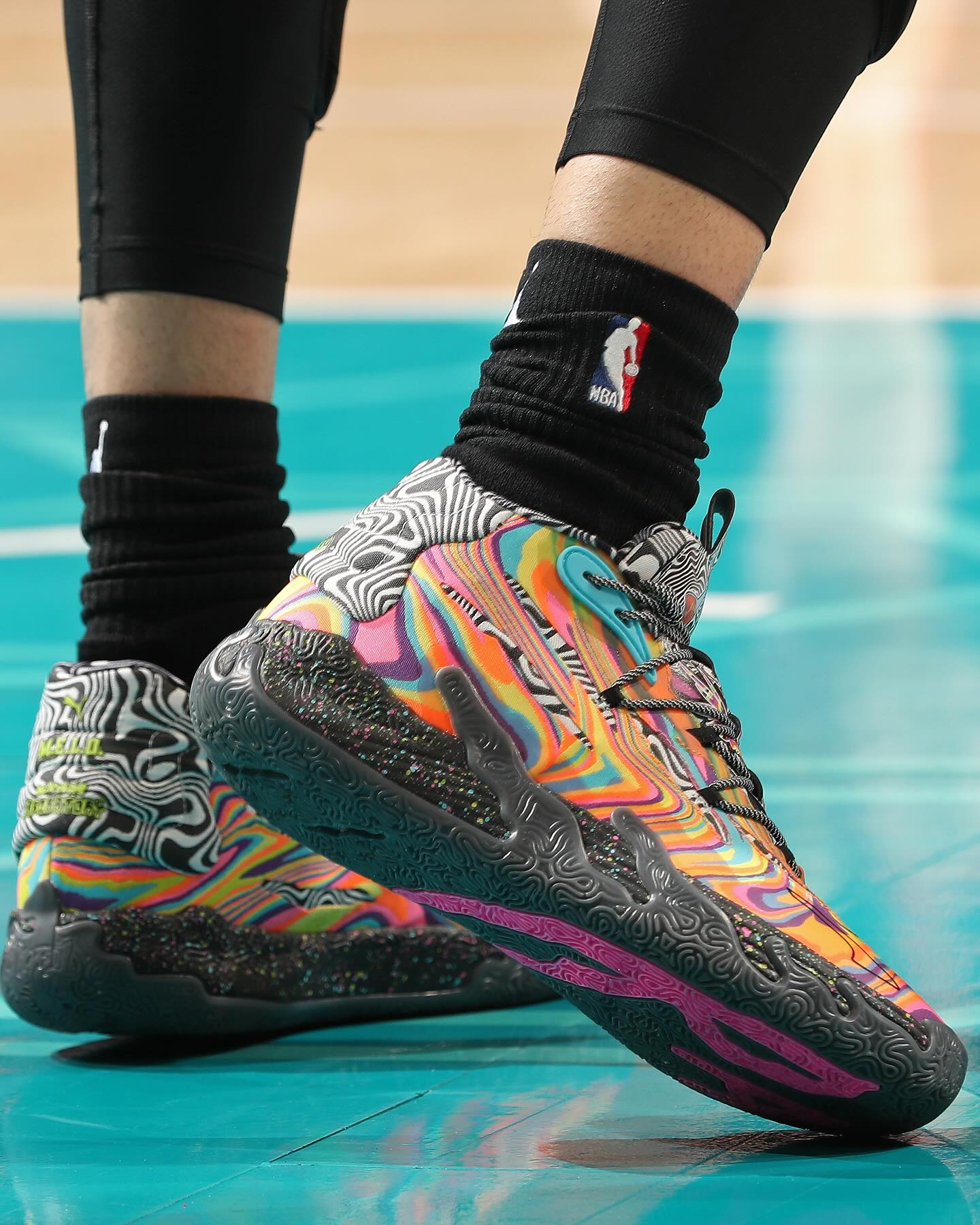 LaMelo brought out his Dexter's Laboratory x Puma MB.03 🧪