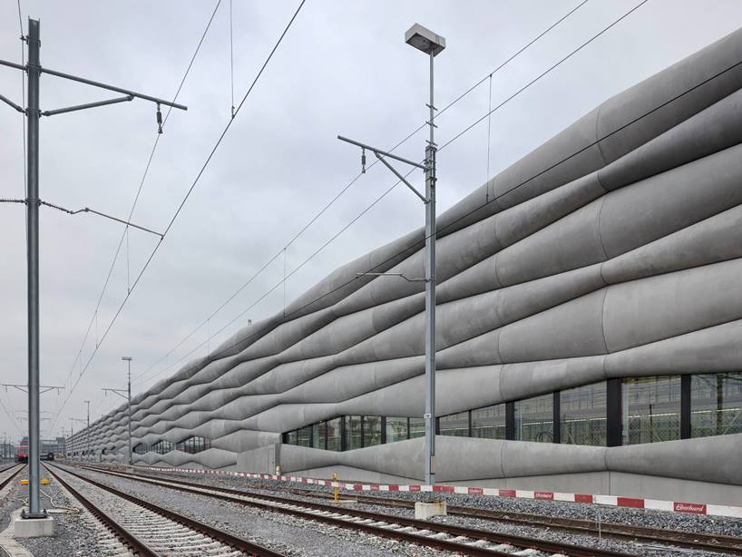 Amazing Architecture - EM2N clad #railway service facility with ...