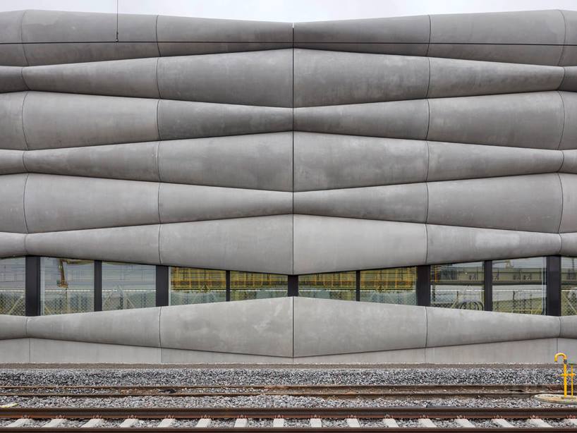 Amazing Architecture - EM2N clad #railway service facility with ...