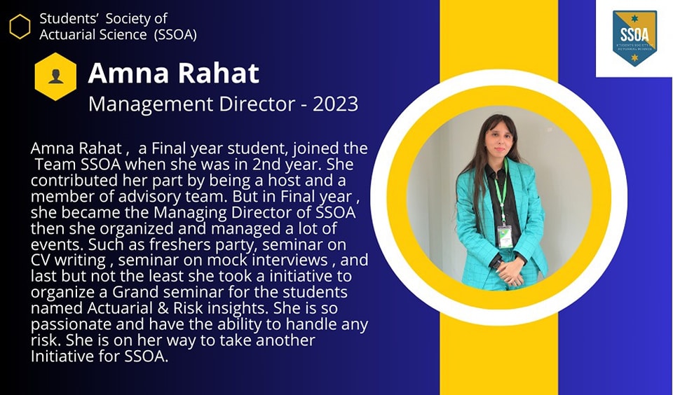 Meet the Current... - Students Society of Actuarial Science