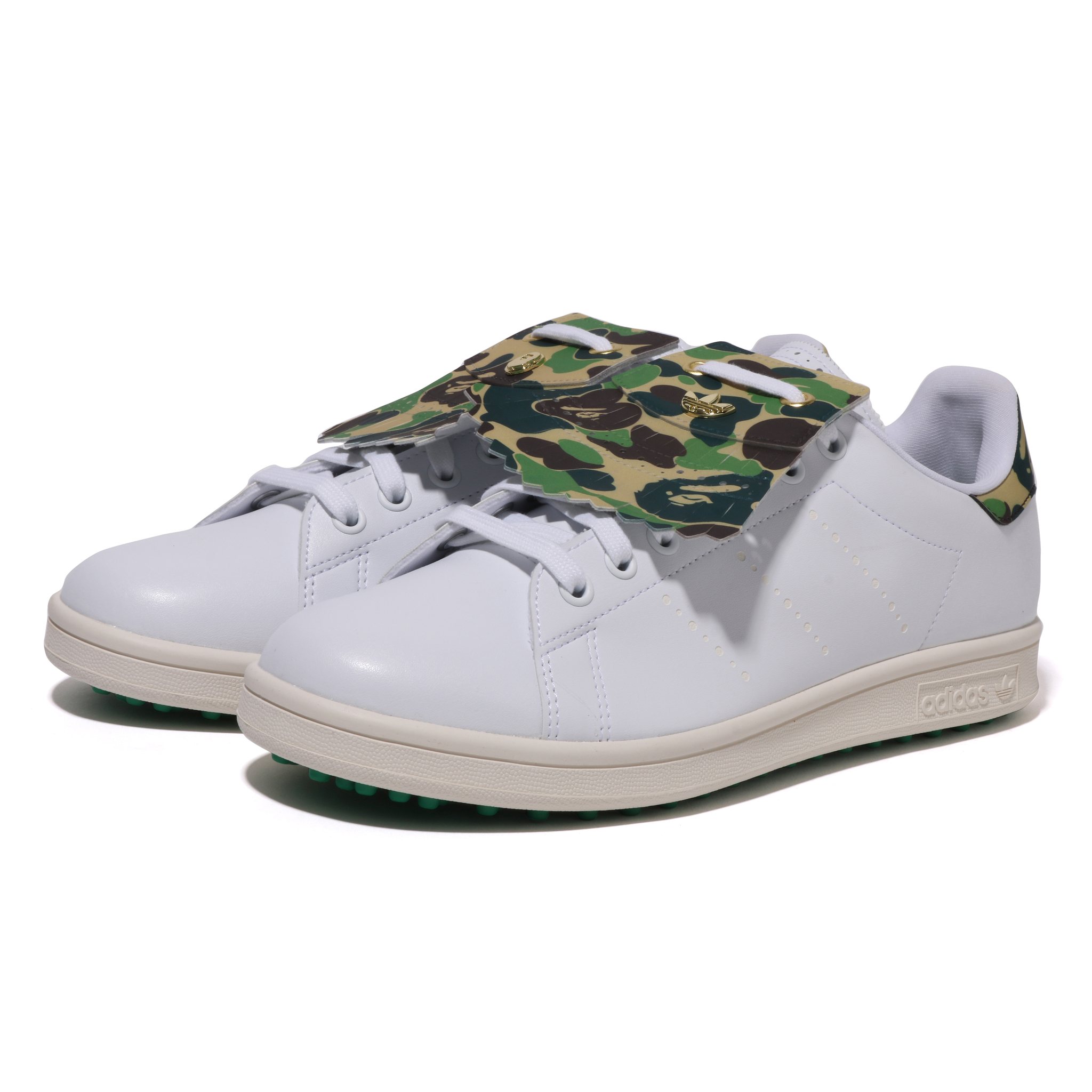 The BAPE® X Adidas STAN SMITH BAPE CAMO will be available at