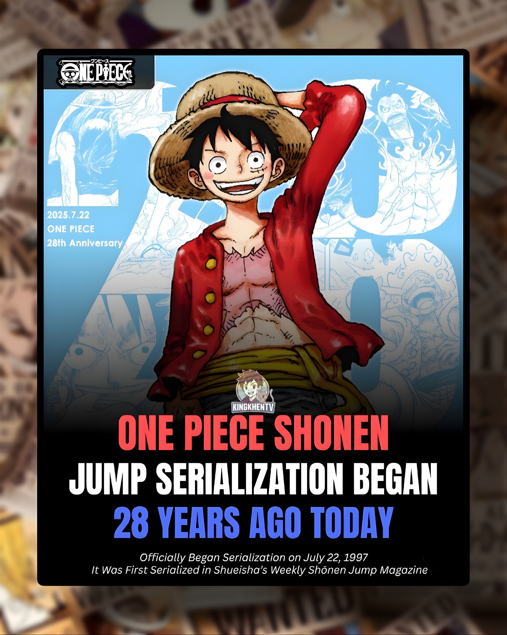 Celebrating 28 Years of One Piece – A Shonen Milestone! On July 22