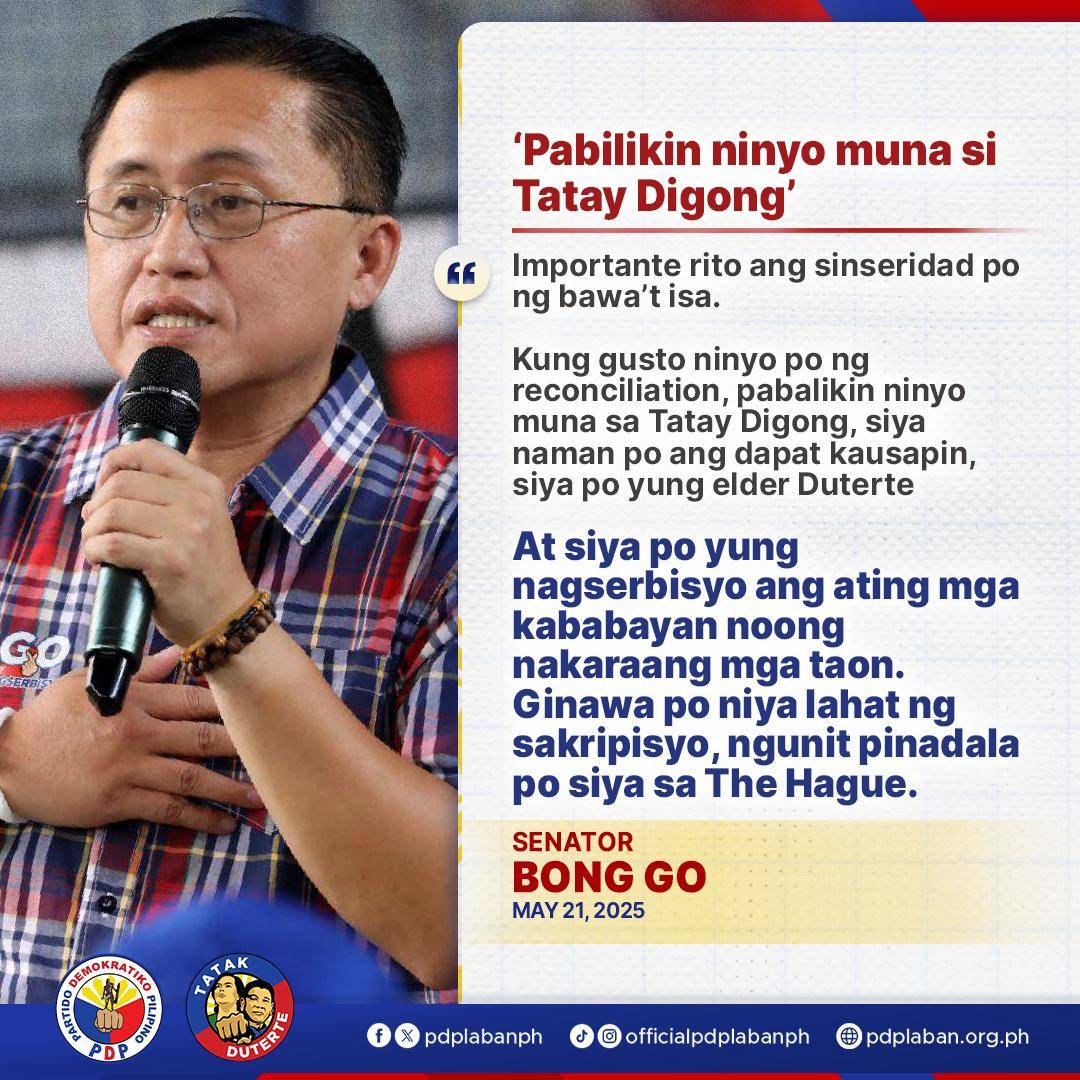 PDP Laban - 'PABALIKIN NINYO MUNA SI TATAY DIGONG' Sinabi... | Facebook