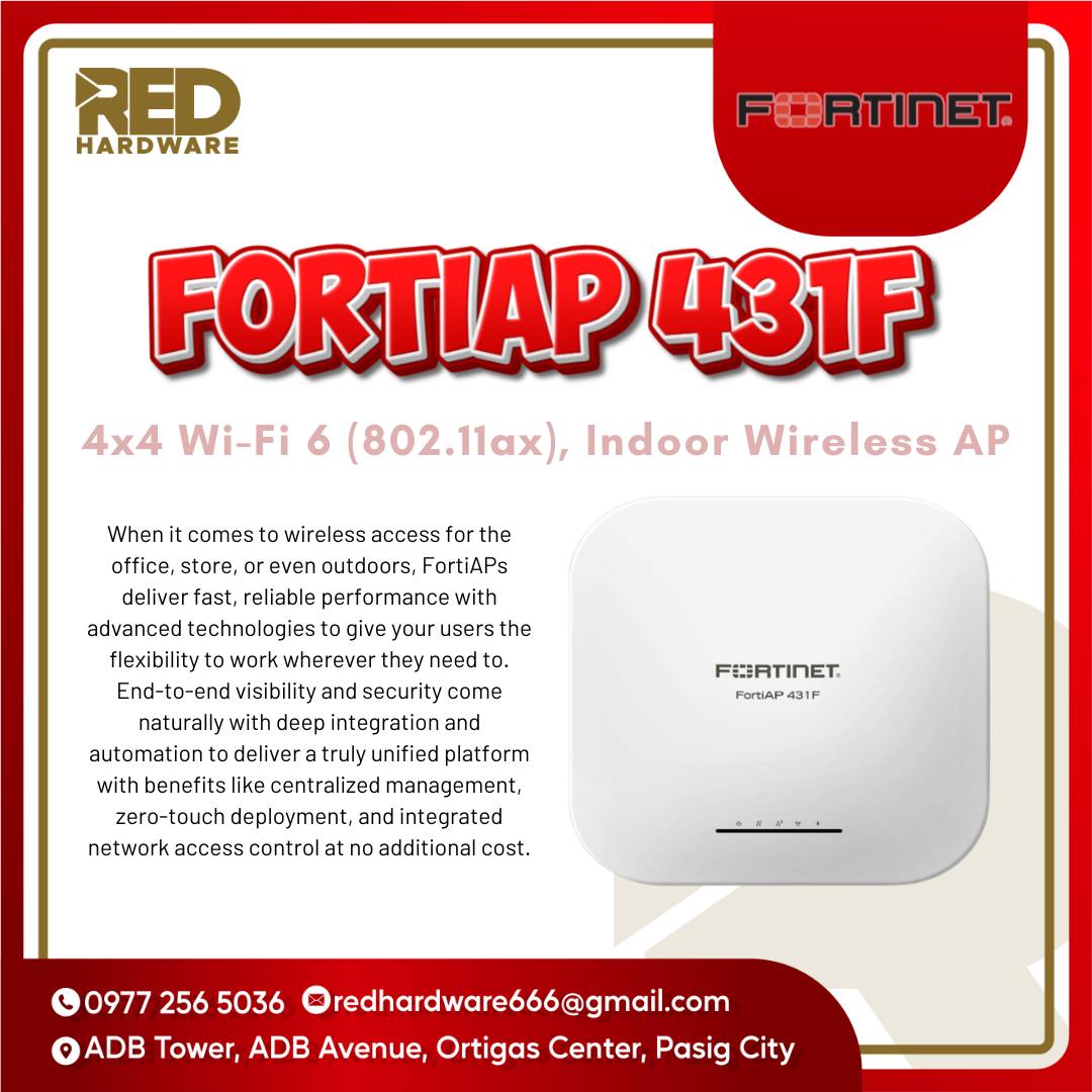 RED Hardware - Fortinet FortiAP 431F | 4x4 Wi-Fi 6... | Facebook