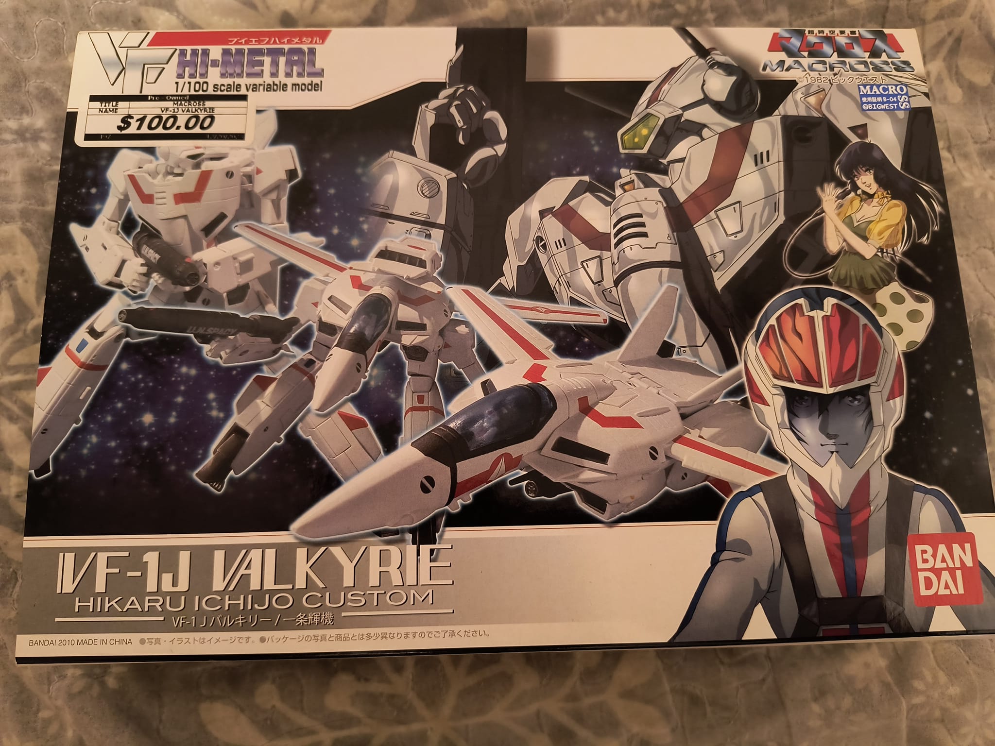 日版全新啡盒未開封超時空要塞Macross VF-1D Valkyrie & Fan Racer HK$2300