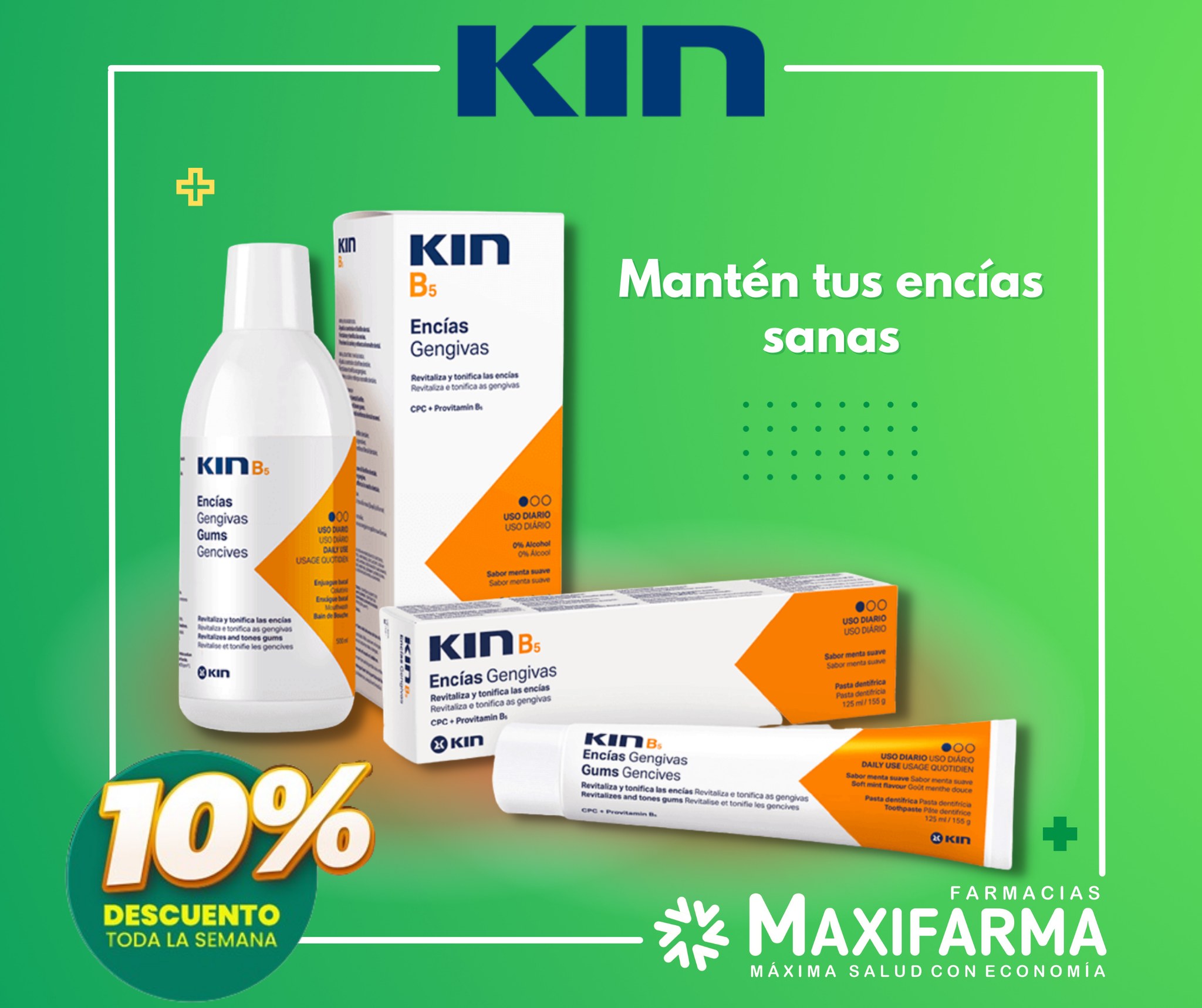 La Línea Kin B5 está indicada en la... - Farmacias MAXIfarma