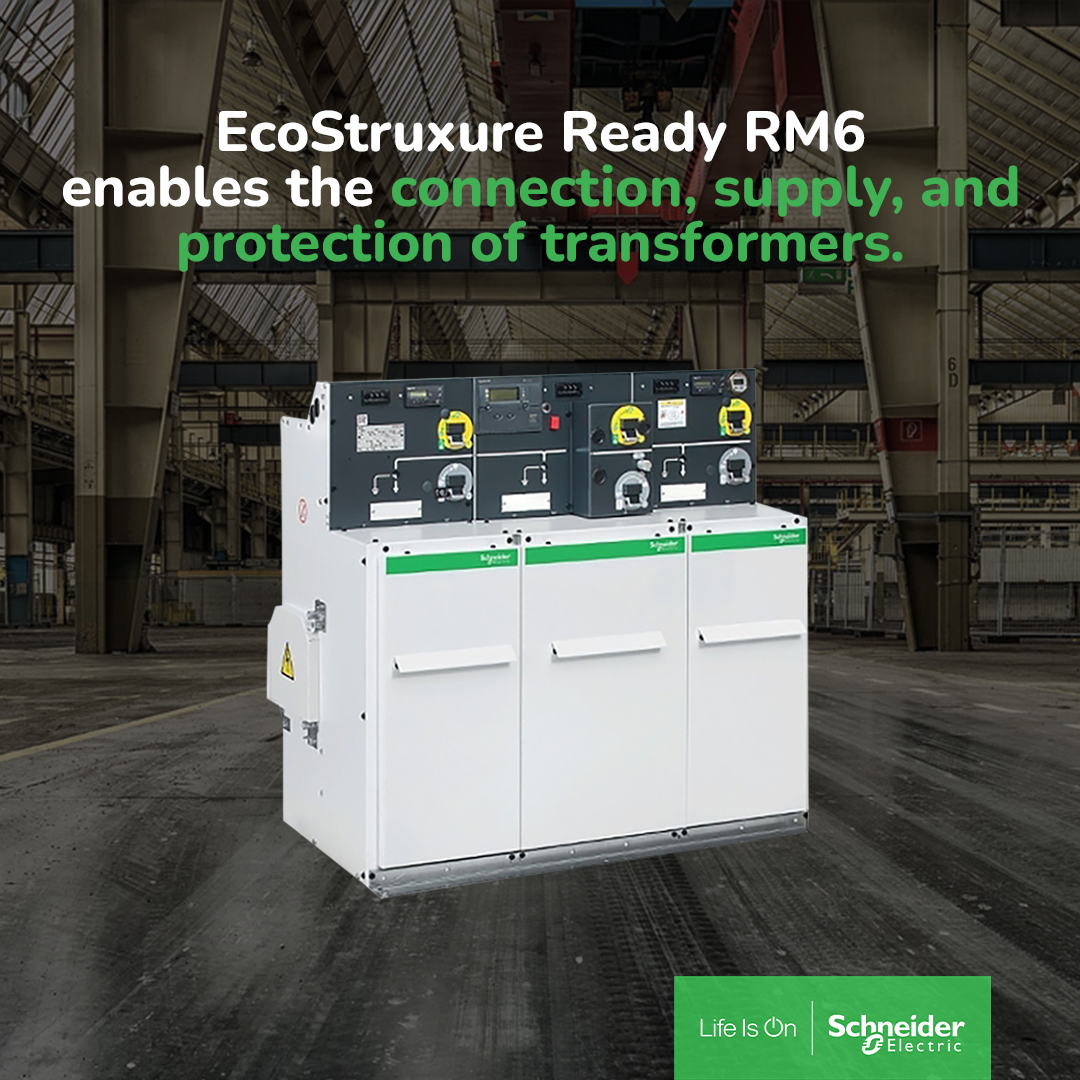 Schneider - EcoStruxure Ready RM6 is a gas-insulated switchboard that ...