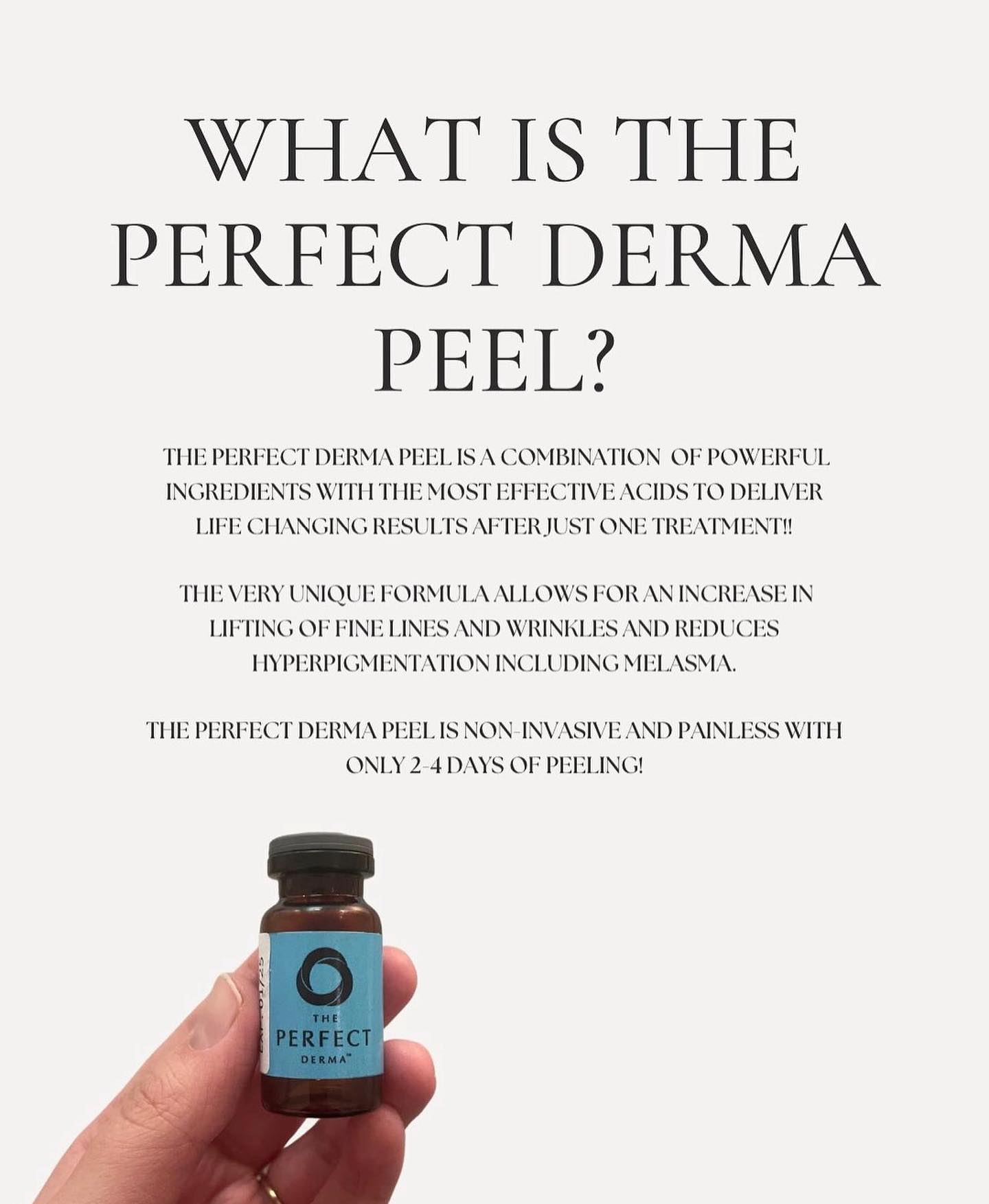 The Perfect - What is The Perfect Derma Peel ? The Perfect Derma™ Peel ...