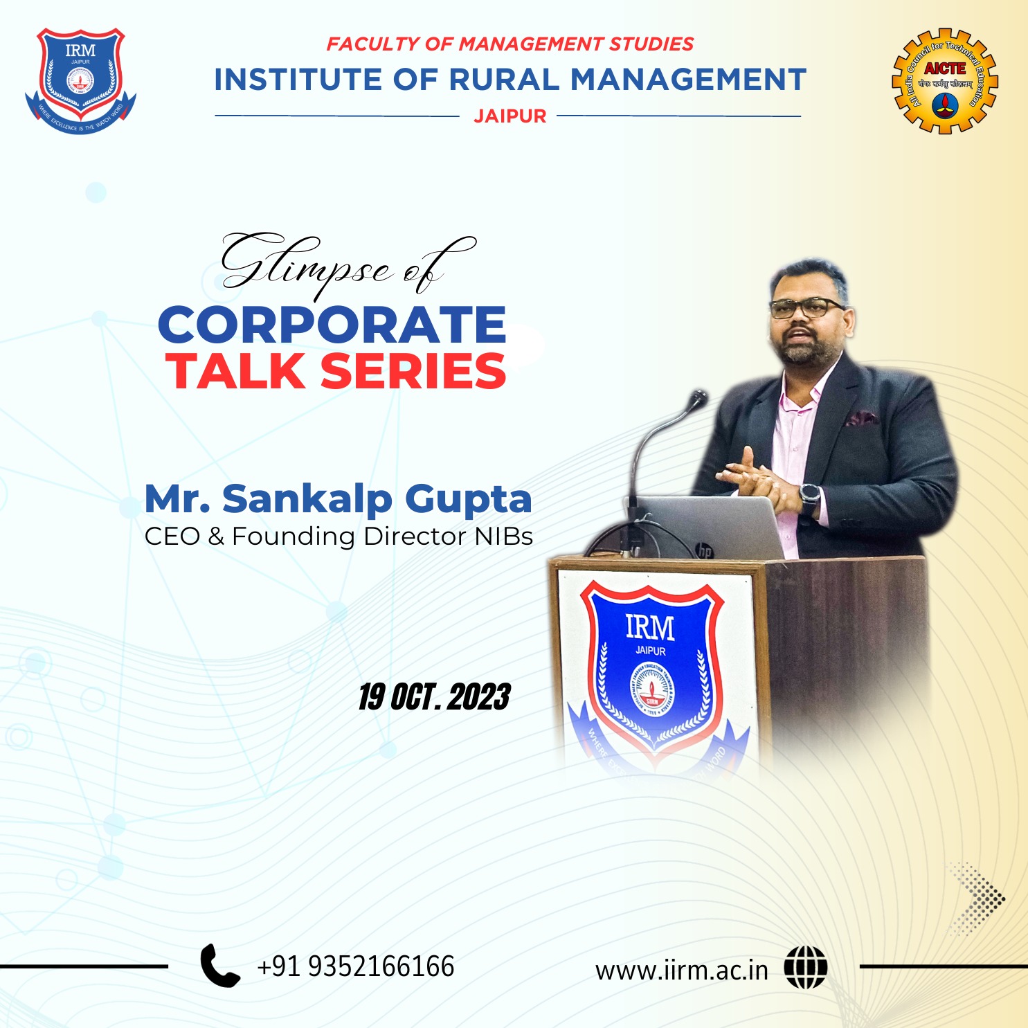 Our heartfelt... - Institute of Rural Management, Jaipur