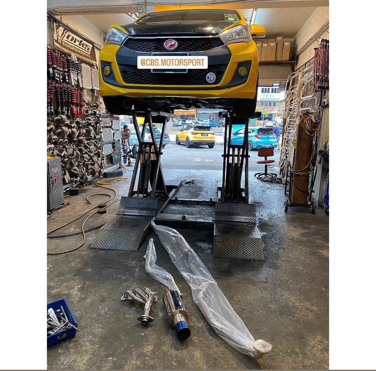 CBS MOTOR SPORT - Myvi install full set stainless steel...