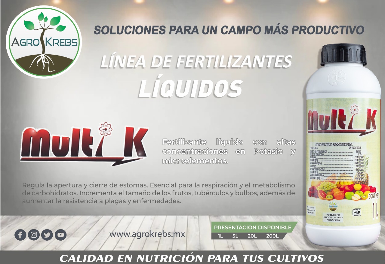 Agro Krebs - MULTI K Fertilizante líquido con altas... | Facebook