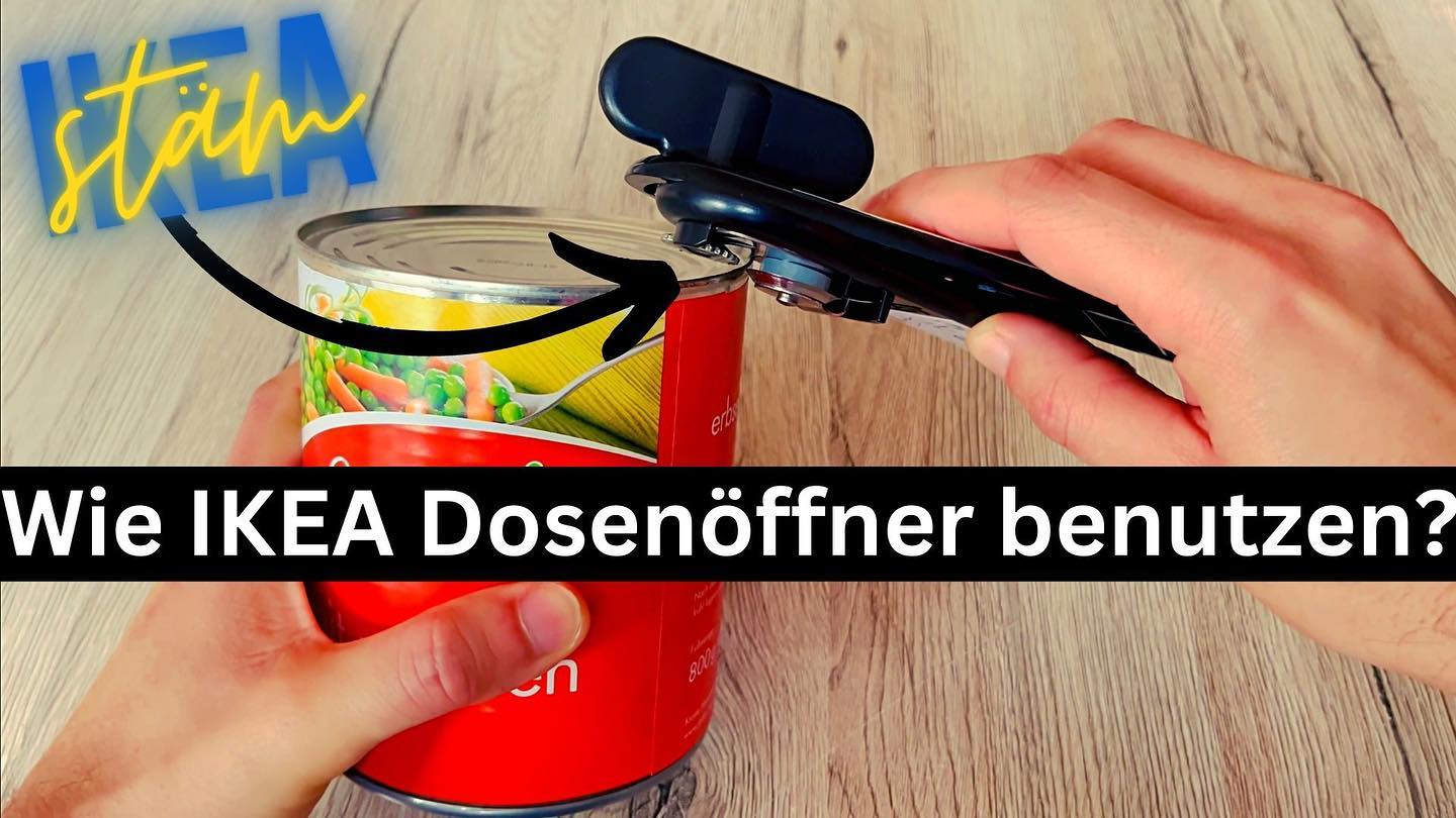 Wie IKEA Dosenöffner benutzen?🥫STÄM Dosenöffner Anleitung! Wie benutzt man einen IKEA STÄM Dosenöffner? Da die Anleitung schwer nachvollziehbar ist, zeige ich dir im Video, wie du diesen IKEA Dosenöffner richtig benutzen kannst
