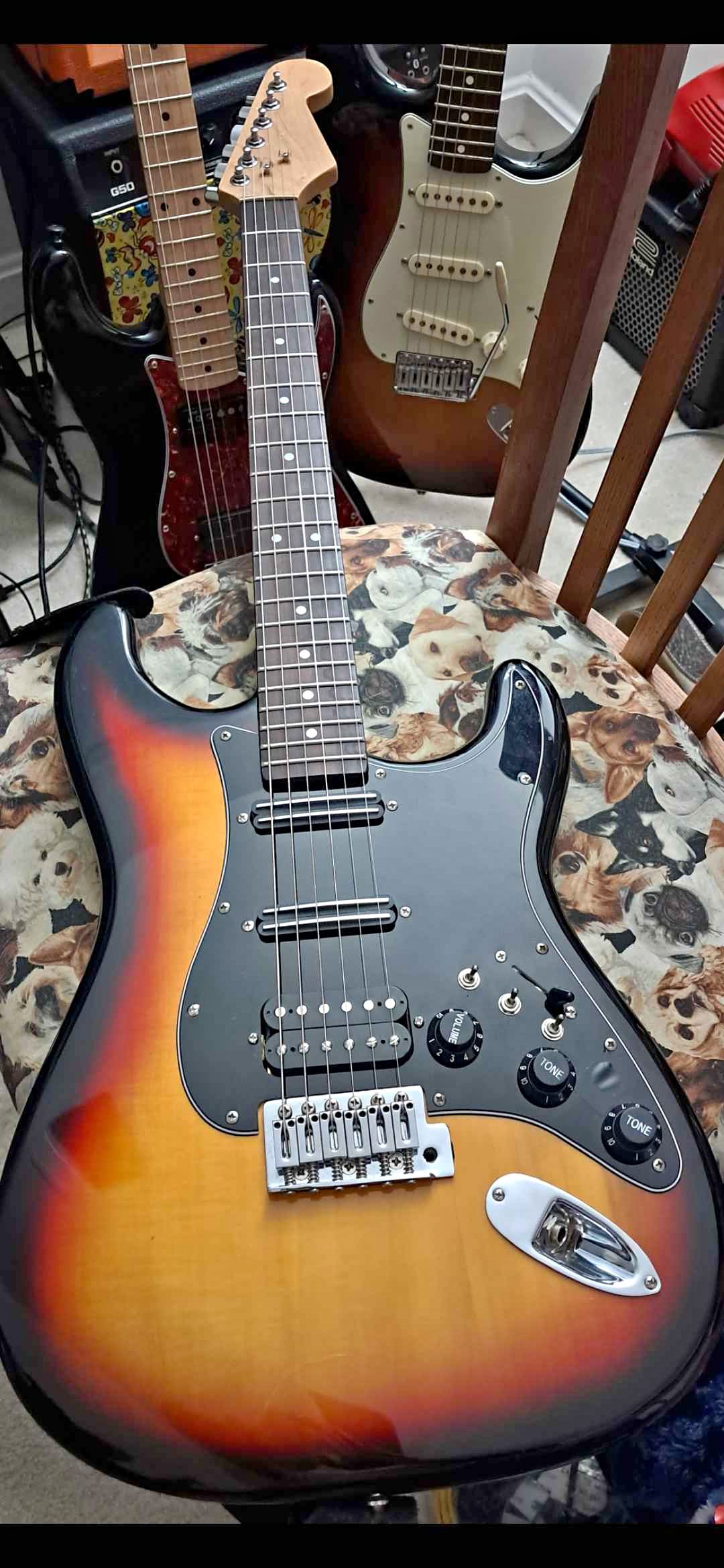 Sunburst Partscaster HSS Stratocaster - Electric Guitars - Martinsburg ...