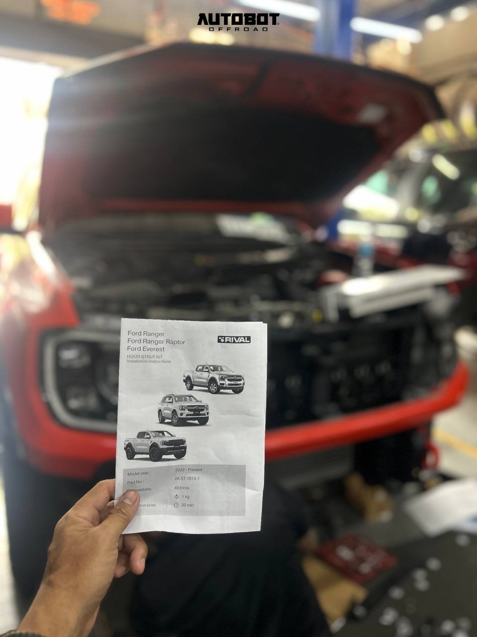 Autobot - 🚀 Ford Ranger Raptor x Rival Hood Strut Kit Upgrade! 🔧 We’re ...