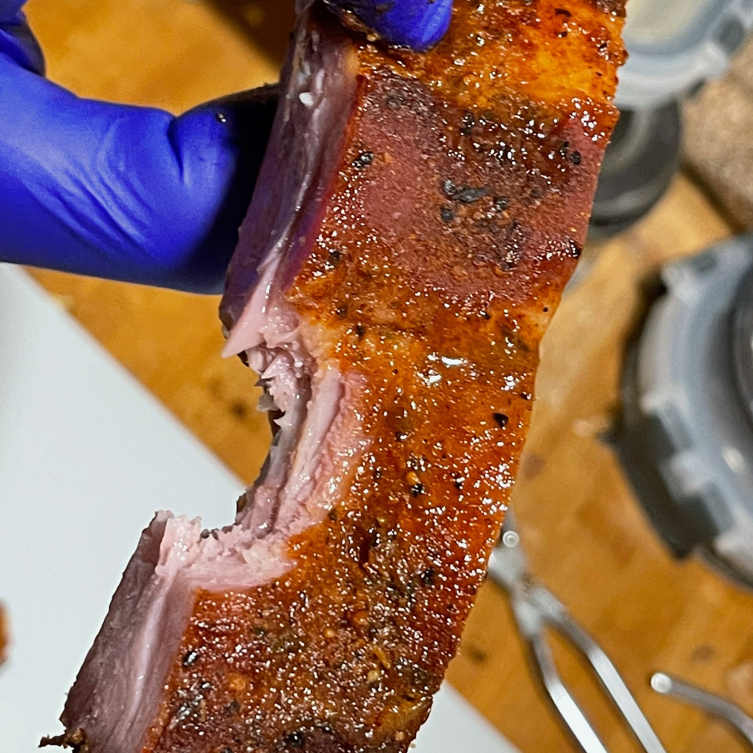 Bombed - I do a lot of barbecuing in preparation for competitions too ...