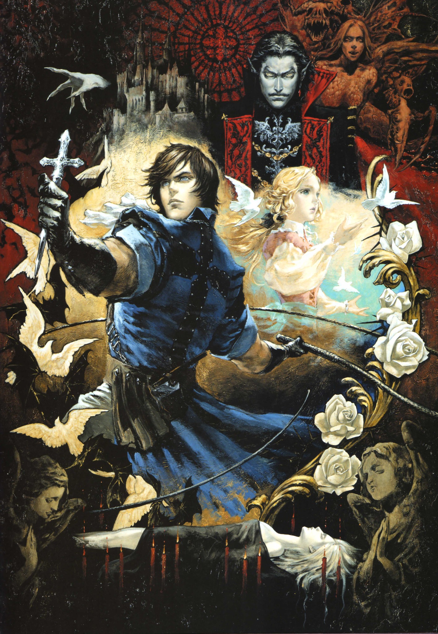 Castlevania: The Dracula X Chronicles — Key Artwork」