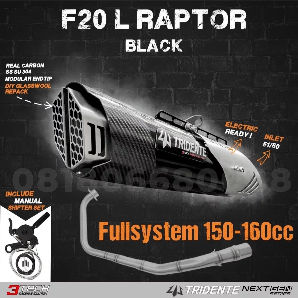 🔱 Tridente F20 Raptor 🔱 Knalpot... - 3Tech Racing Evolution