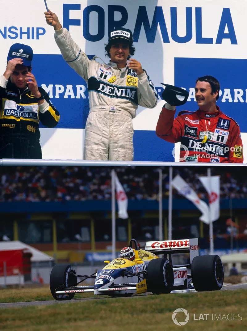 Nelson Piquet wins at Hockenheim - 1987. 🏁🍾✌