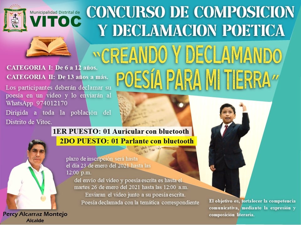 #CONCURSOVIRTUAL... - Municipalidad Distrital de Vitoc