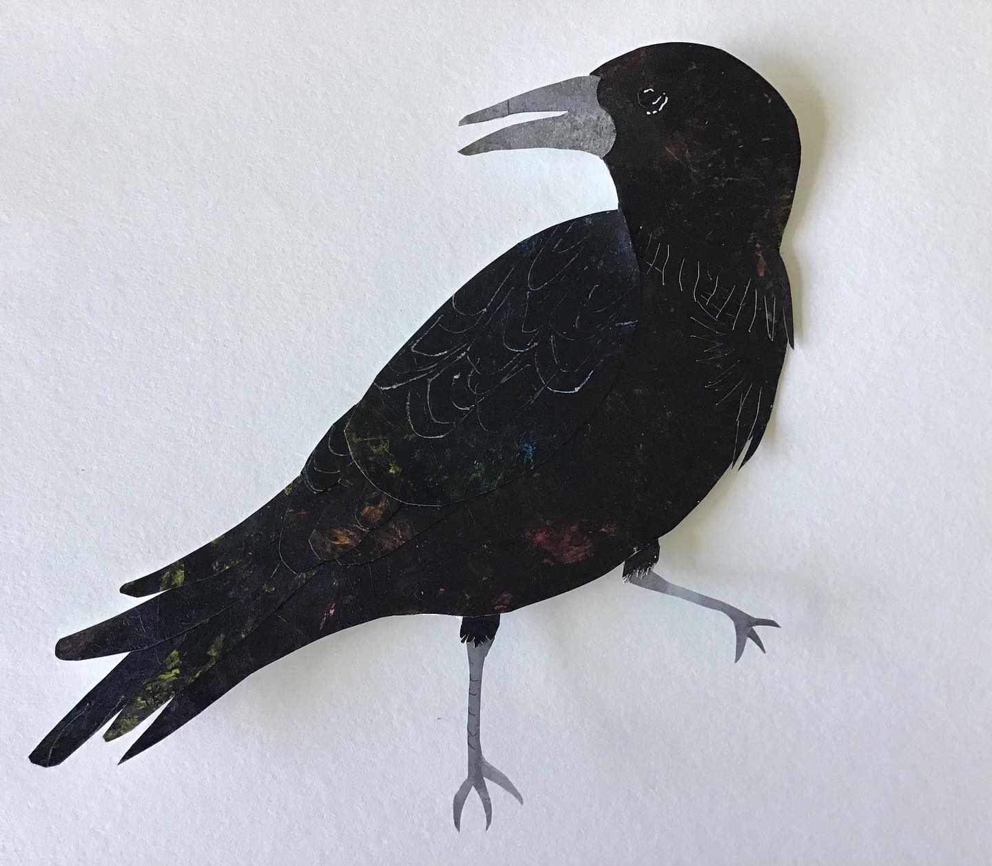 ARTCollage - Today I collaged a crow - scroll through to... | Facebook