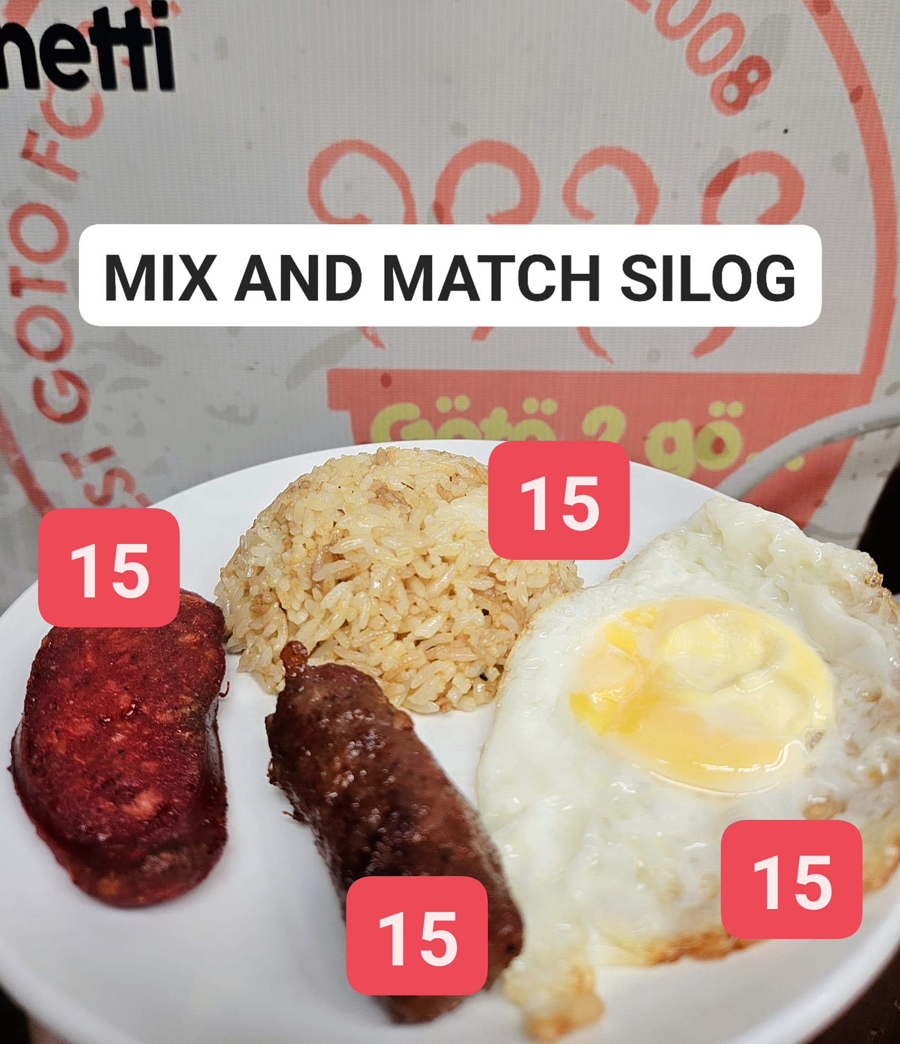 Goto - Mix and Match Silog For as low as 30 pesos sulit aa budget ...